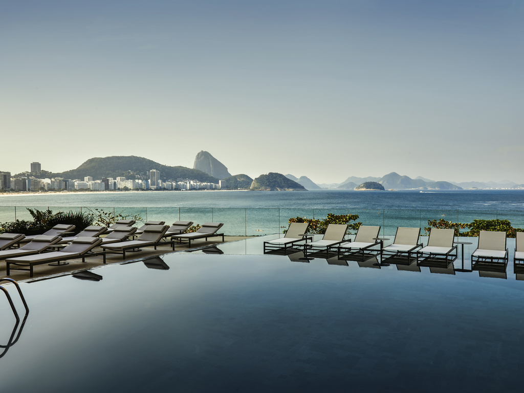 Aerial View Of Copacabana Beach And Sugarloaf Mountain Stock Photo -  Download Image Now - iStock