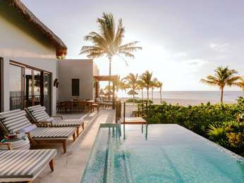 CAMALEON PRESIDENTIAL 2 BEDROOM SUITE- 2205SF,204SM,beach front,pool and Balam Butler service.