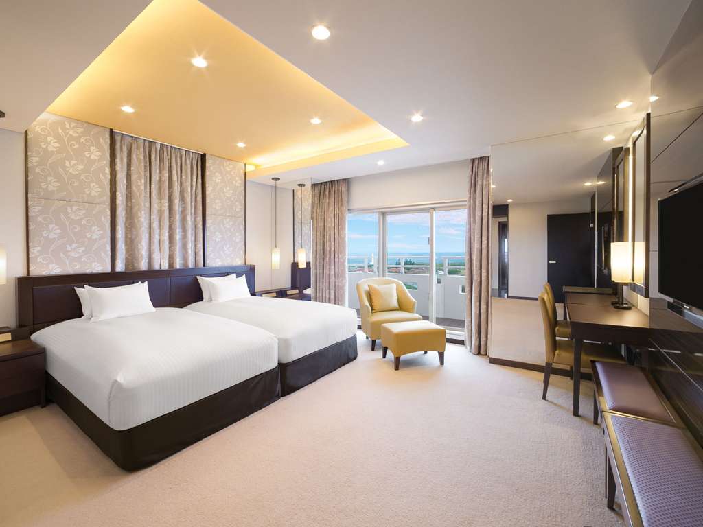 Suite Executive style nippo-occidental avec 2 lits simples et vue sur l'océan — photo 5