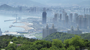 Chiny - Liczba hoteli Dalian