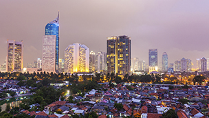 Indonezja - Liczba hoteli Dżakarta