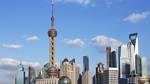 Chiny - Liczba hoteli Szanghaj